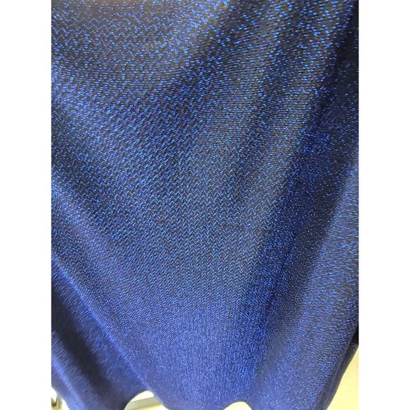 Simply Styled Blue and Black shimmer pullover blouse Size XL - Picture 6 of 8
